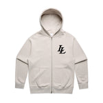 Load image into Gallery viewer, Off White Double Zipper Leaders Love Founders Sweater
