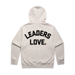 Load image into Gallery viewer, Off White Double Zipper Leaders Love Founders Sweater
